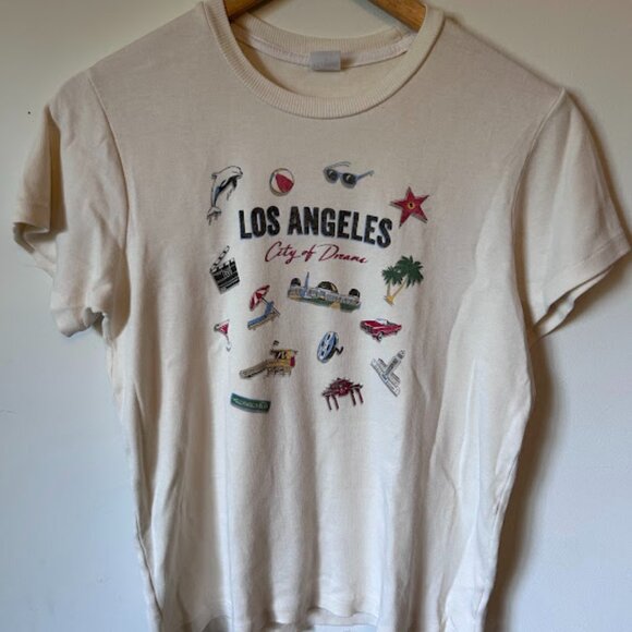 Re/Done Hanes Los Angeles Tee - Picture 1 of 5